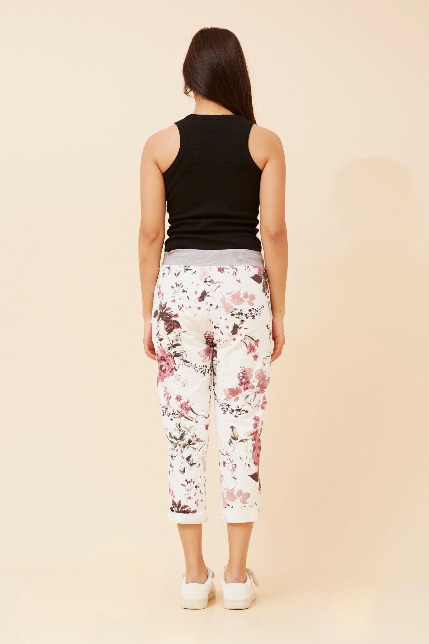 Becky Jogger - Cream Floral