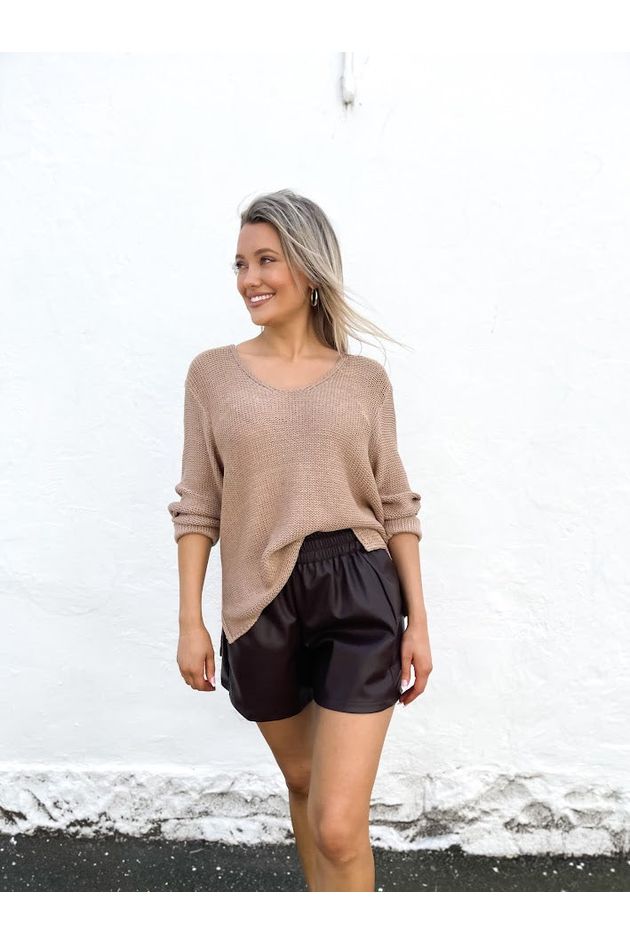 Amyra Knit Jumper - Mocha
