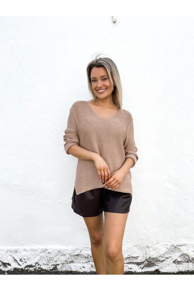 Amyra Knit Jumper - Mocha