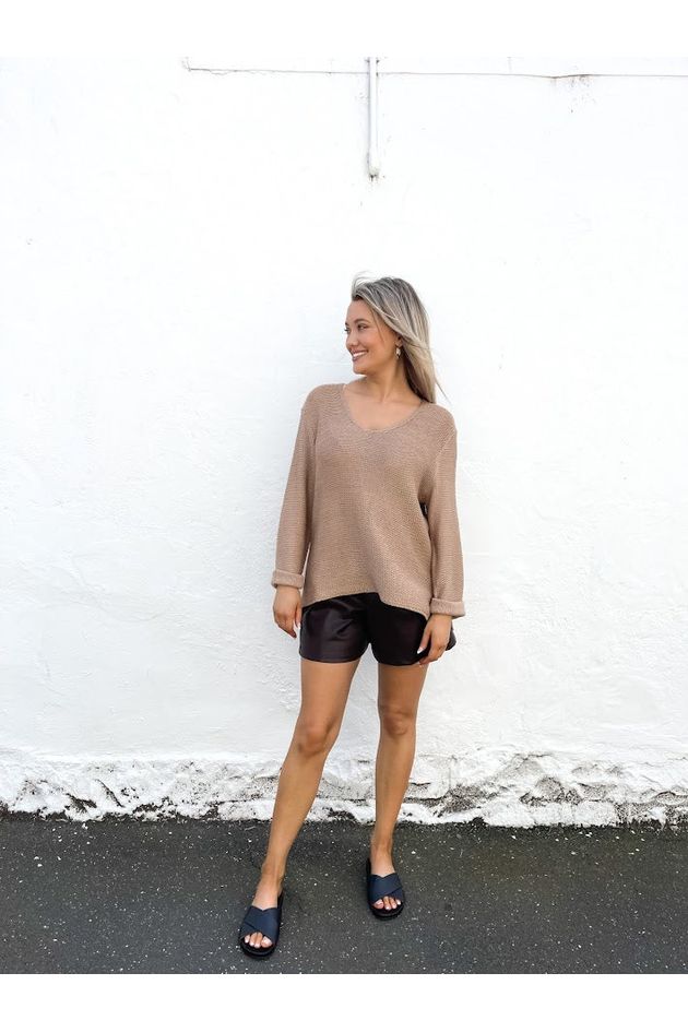 Amyra Knit Jumper - Mocha