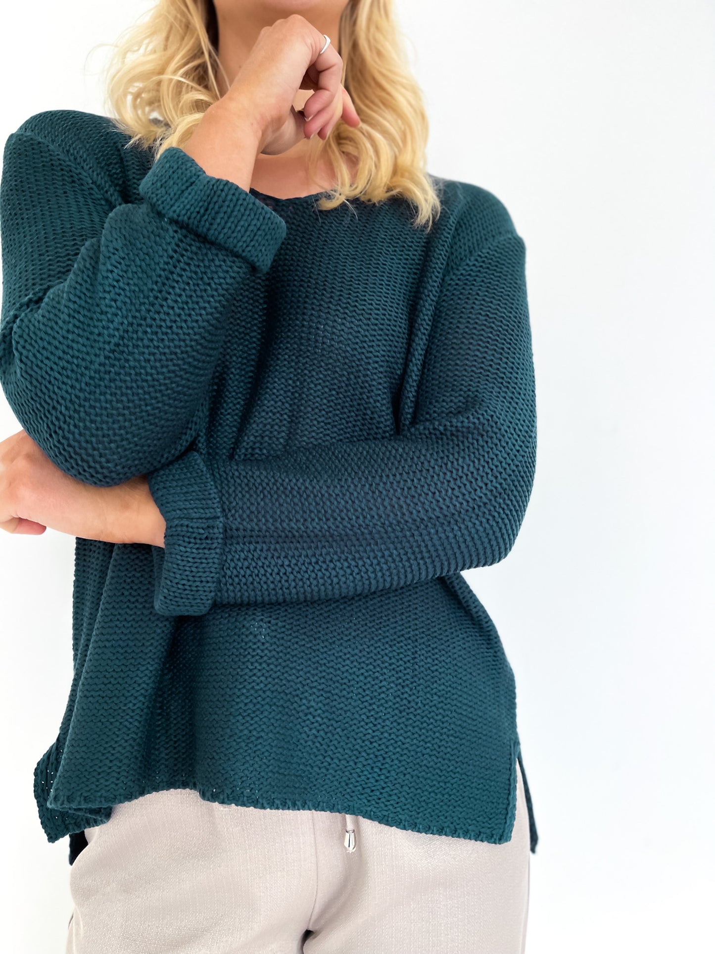 Amyra Knit Jumper - Petrol
