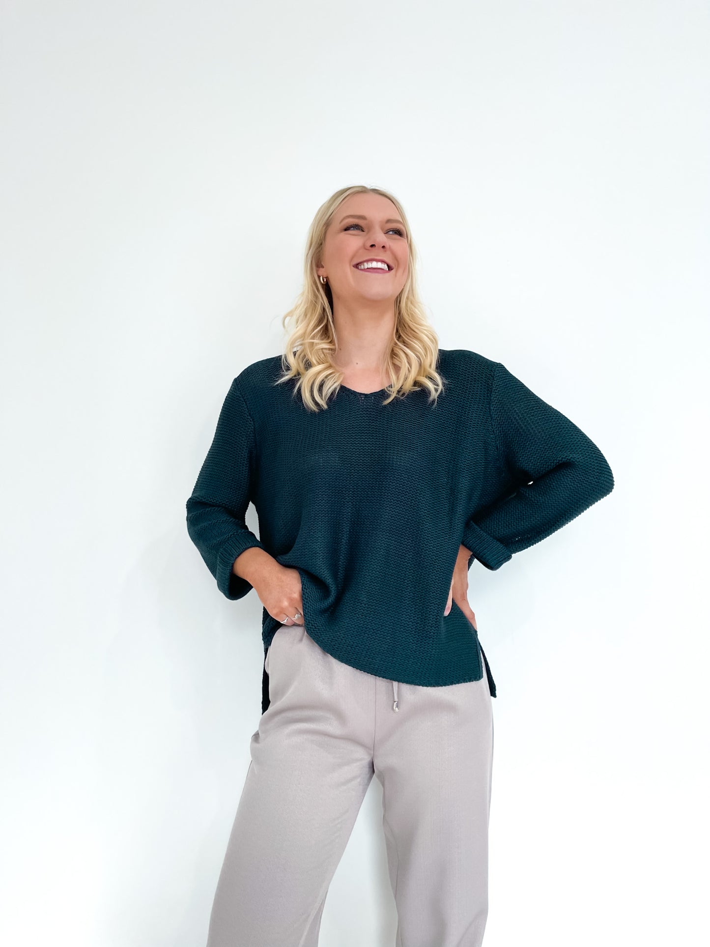 Amyra Knit Jumper - Petrol