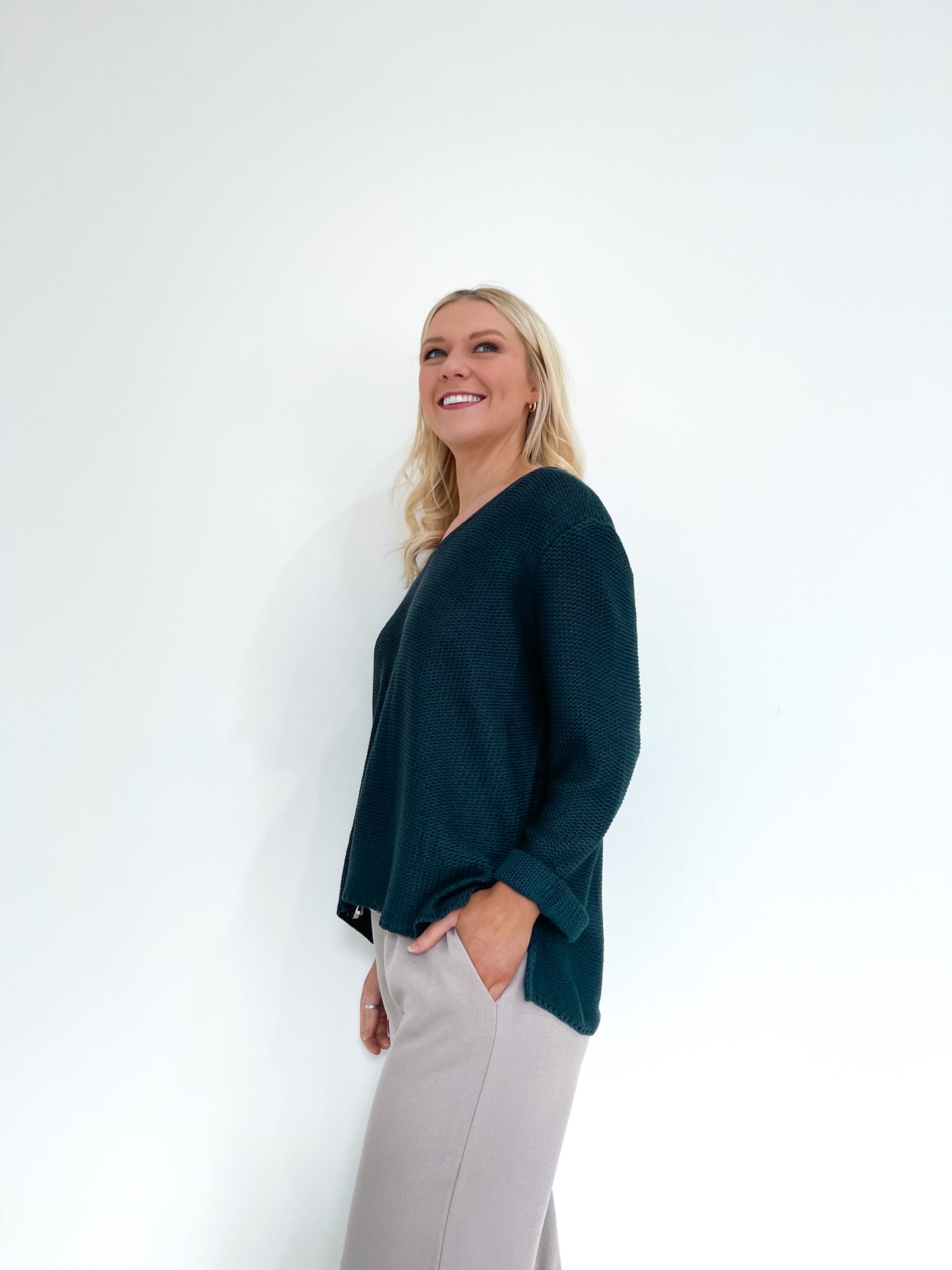 Amyra Knit Jumper - Petrol