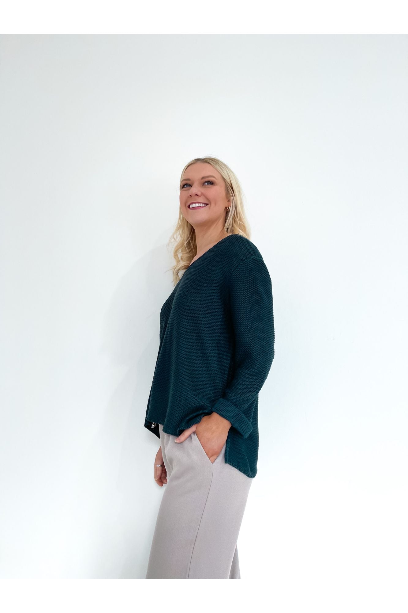 Amyra Knit Jumper - Petrol