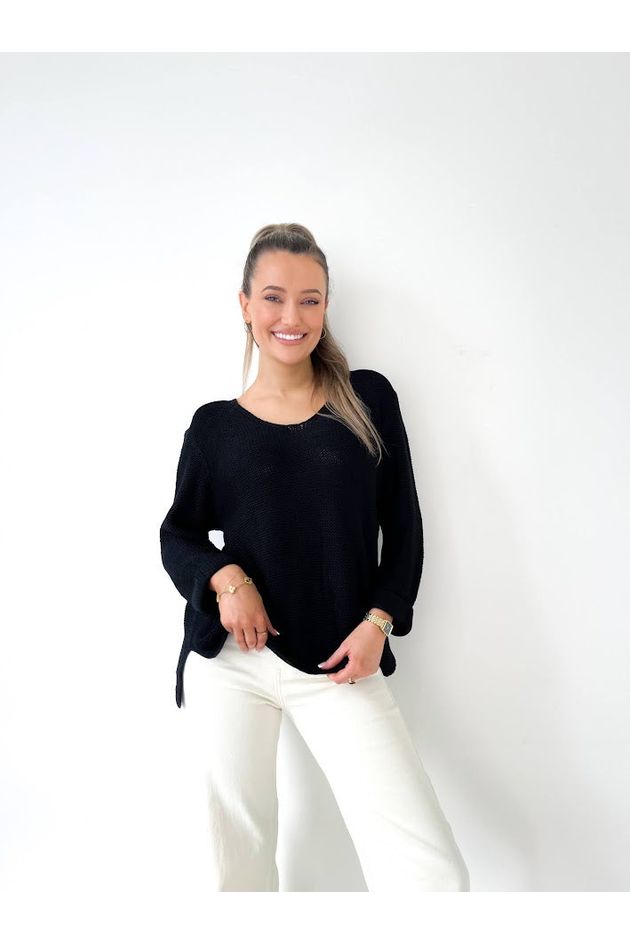 Amyra Knit Jumper - Black