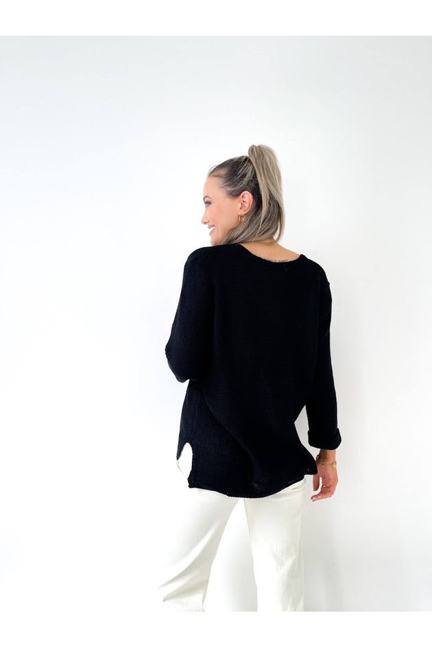 Amyra Knit Jumper - Black