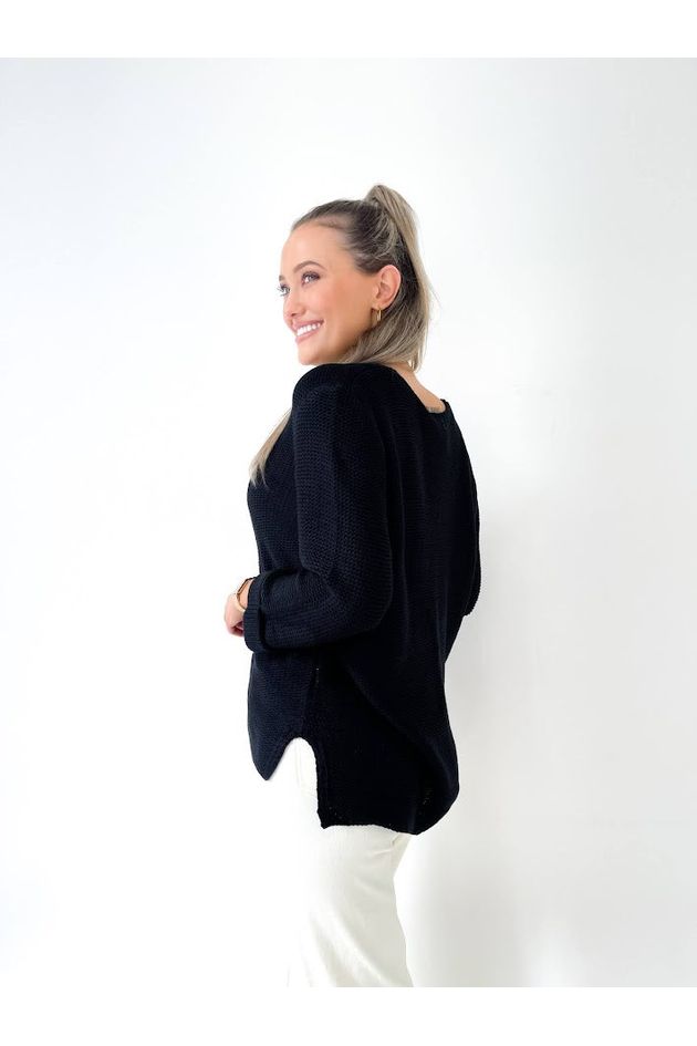 Amyra Knit Jumper - Black