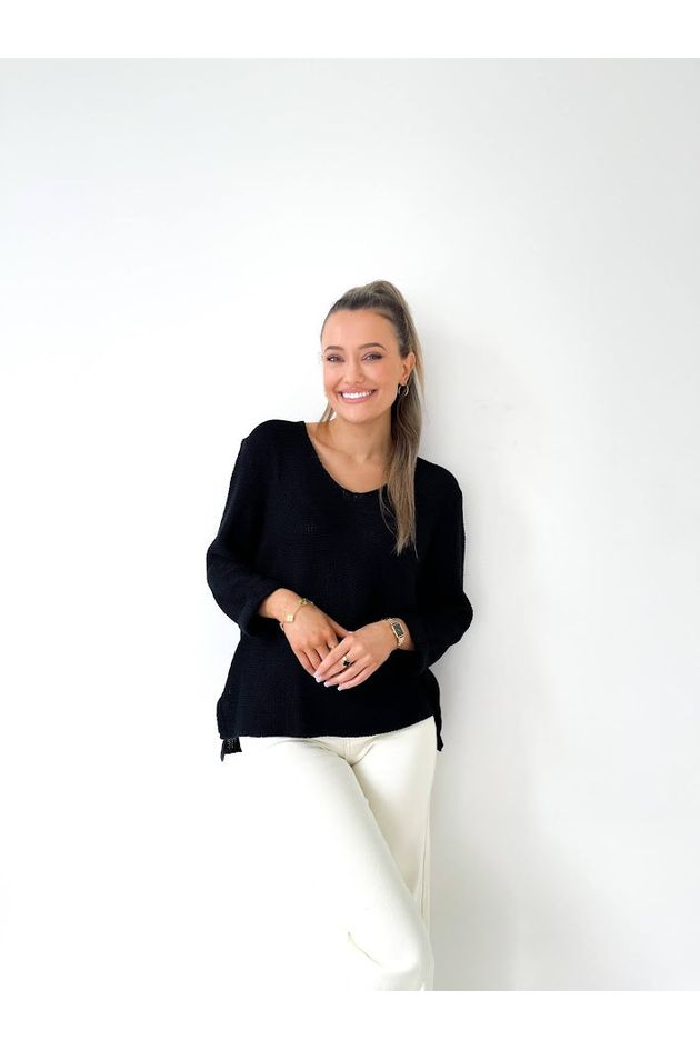 Amyra Knit Jumper - Black