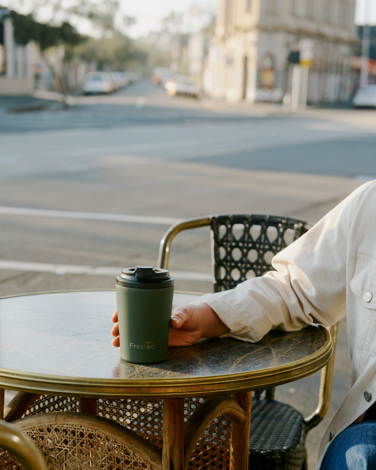 Camino Ceramic Lined Cup - Khaki