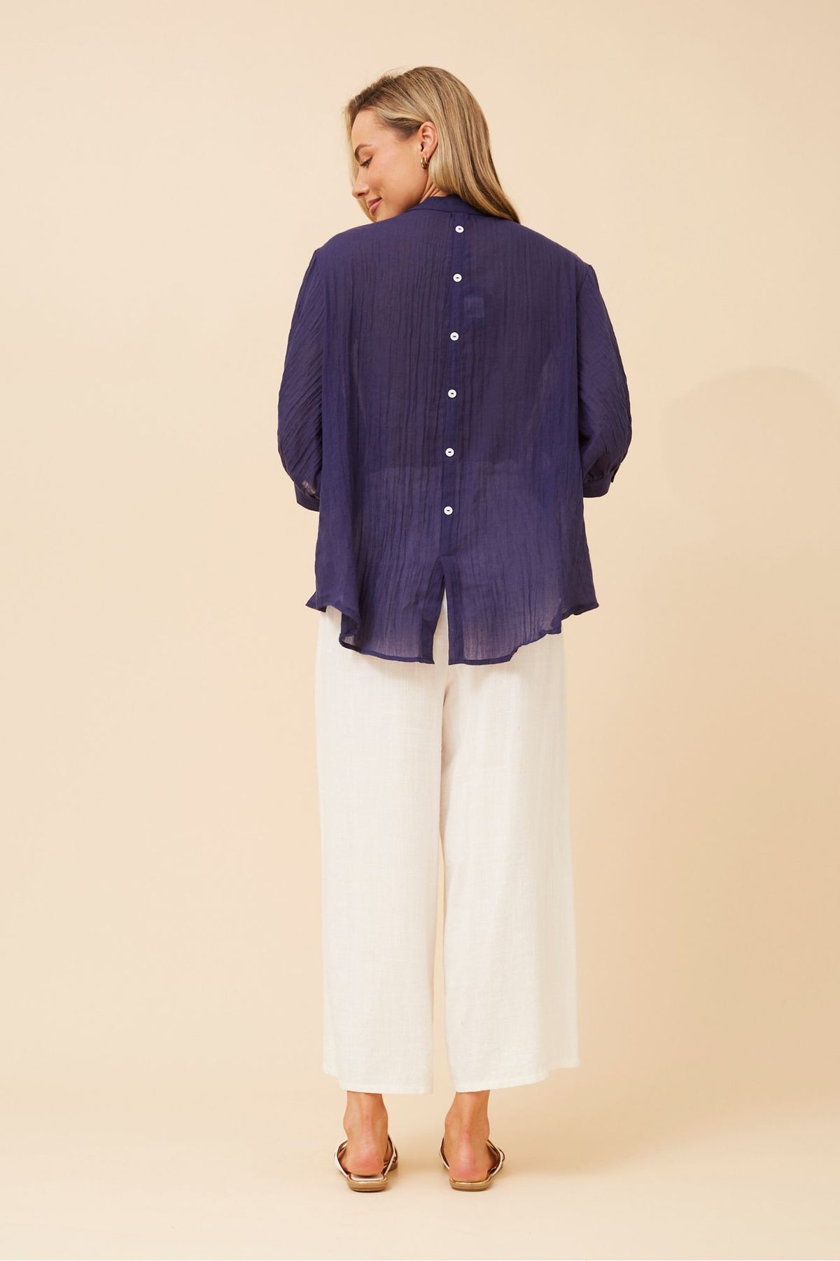 Carrie Shirt - Navy