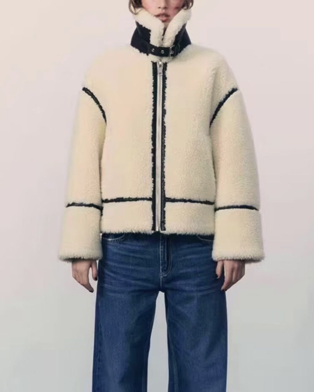 Grayson Teddy Jacket - Cream
