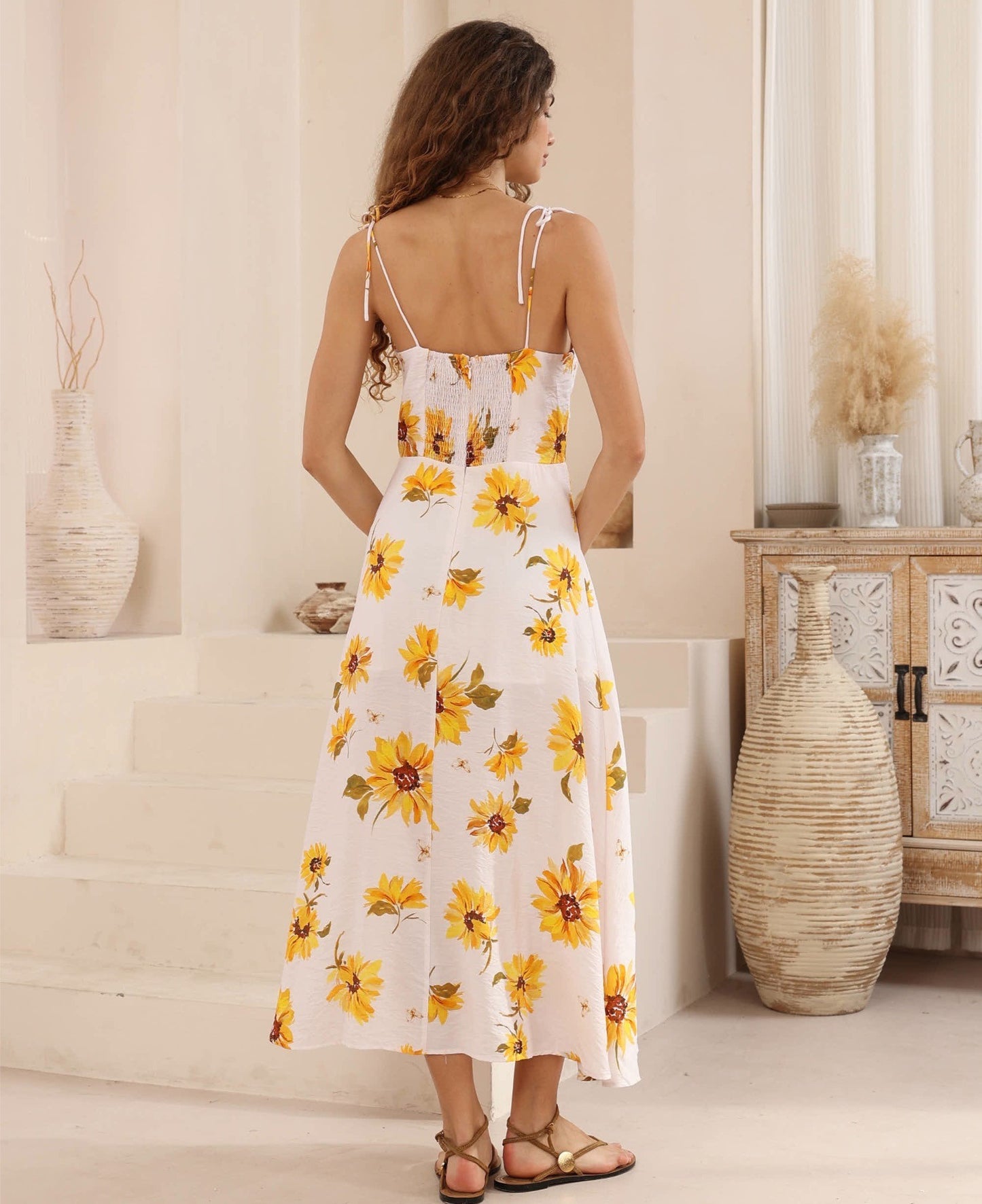 Greta Dress - Sunflower Print