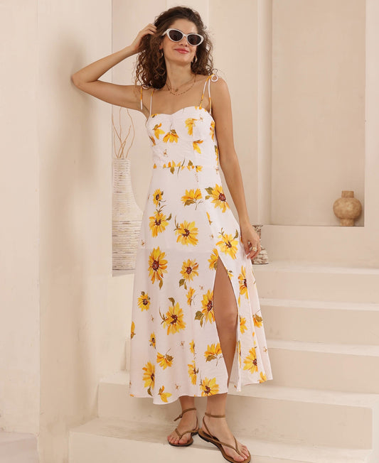 Greta Dress - Sunflower Print