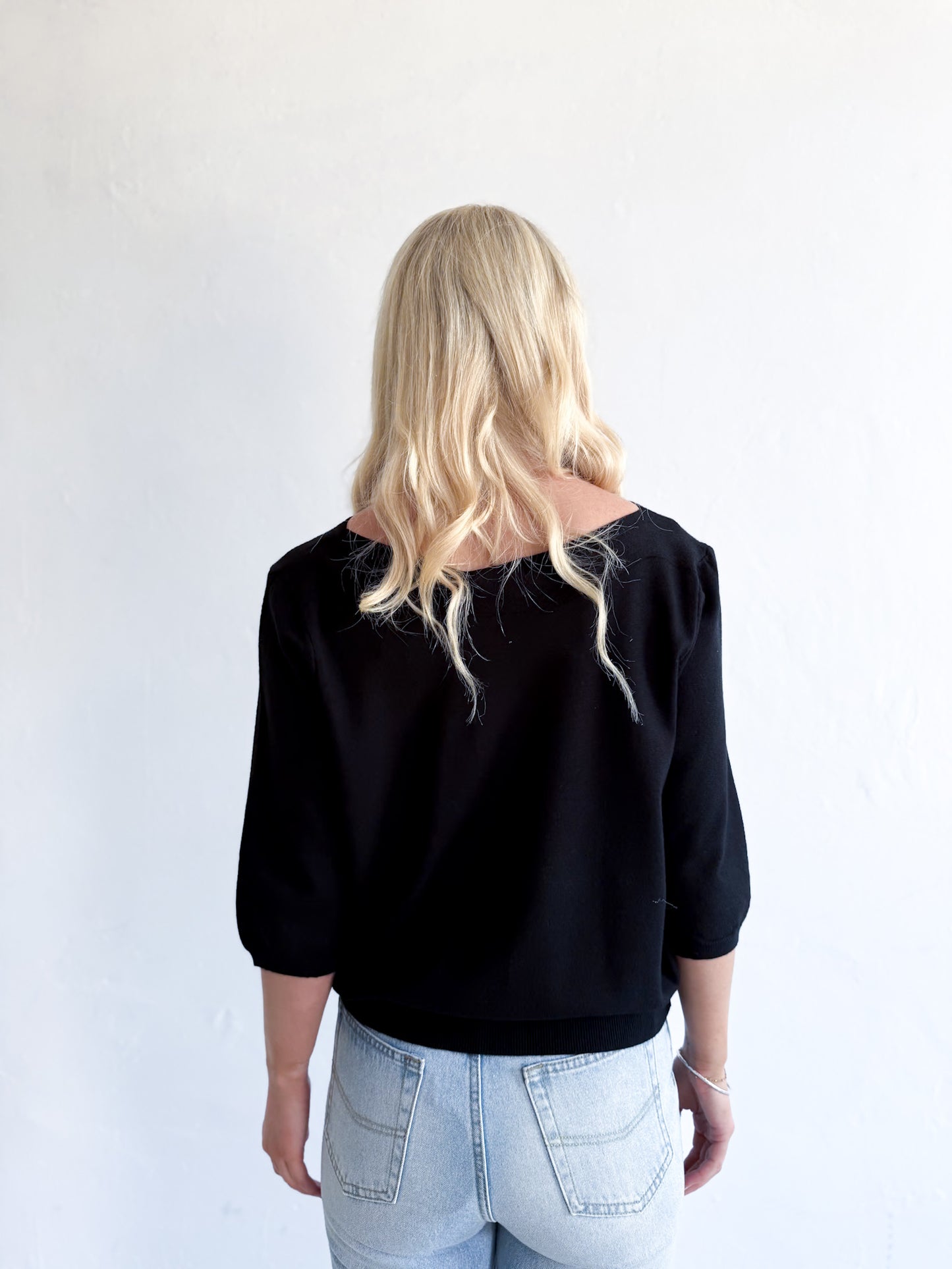 Lainy Knit Top - Black
