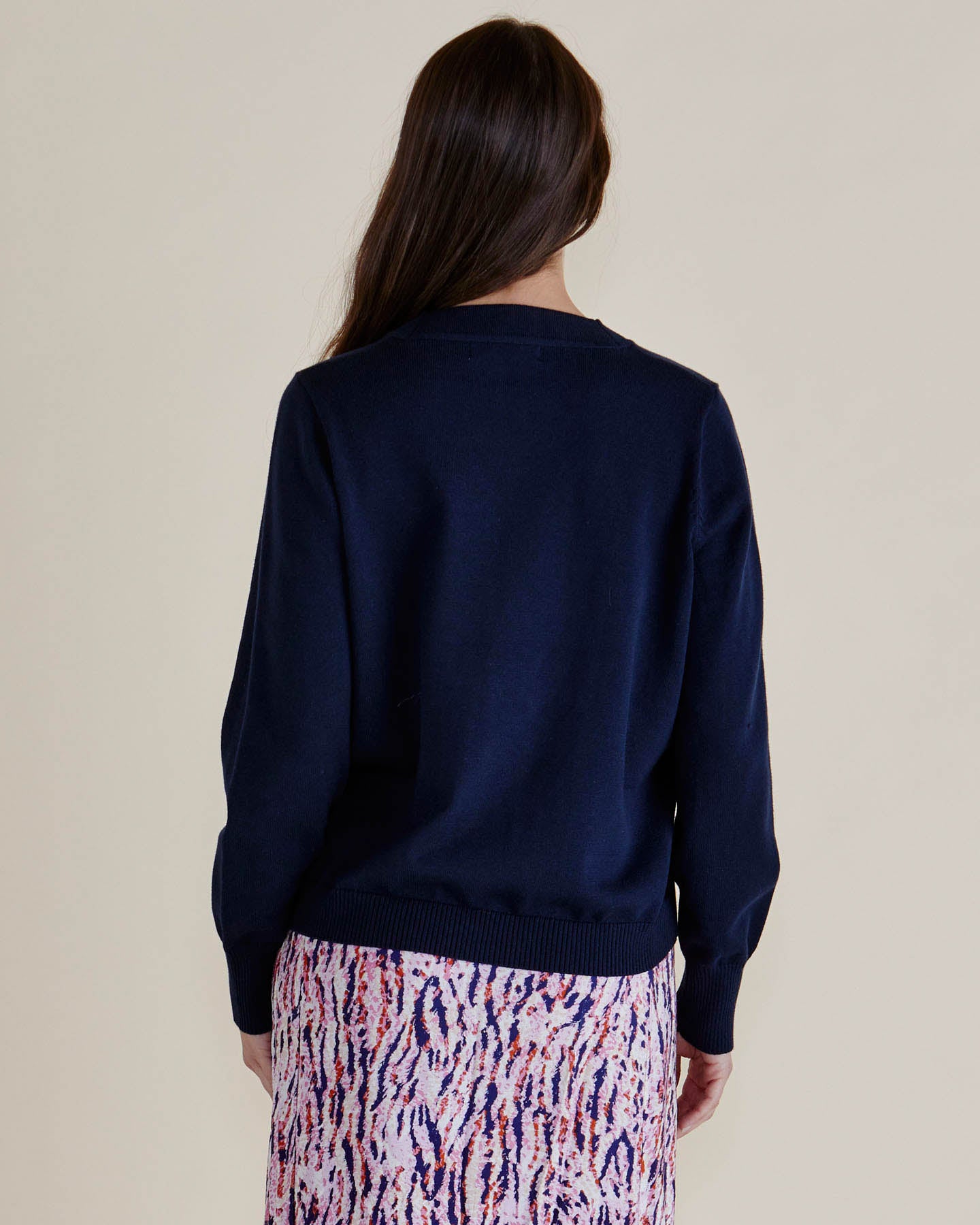 Leon Knit Cardigan - Navy