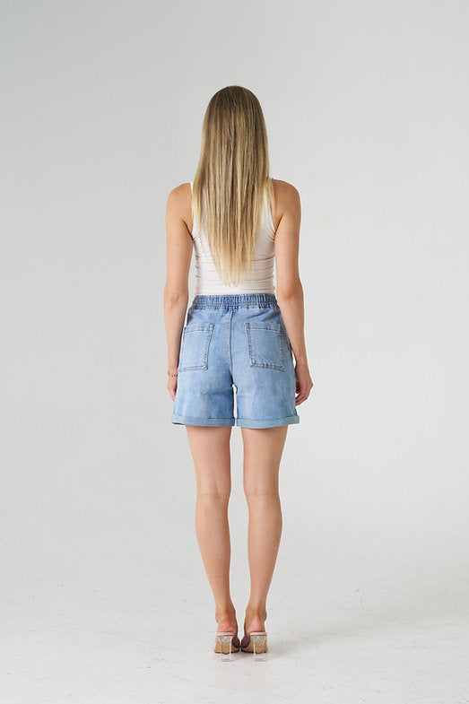 Luca Jogger Shorts - Light Blue