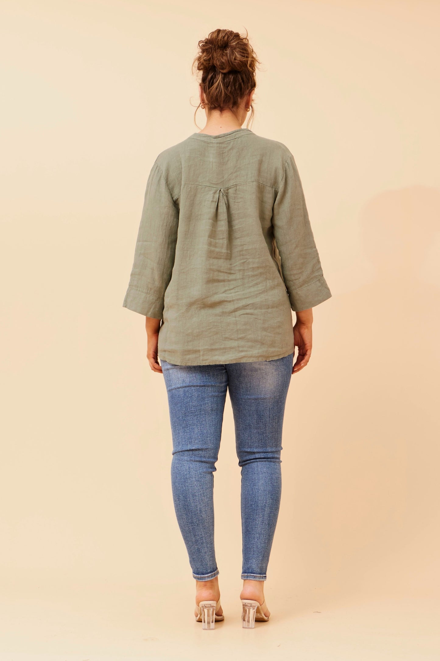 Mason Linen Shirt - Khaki