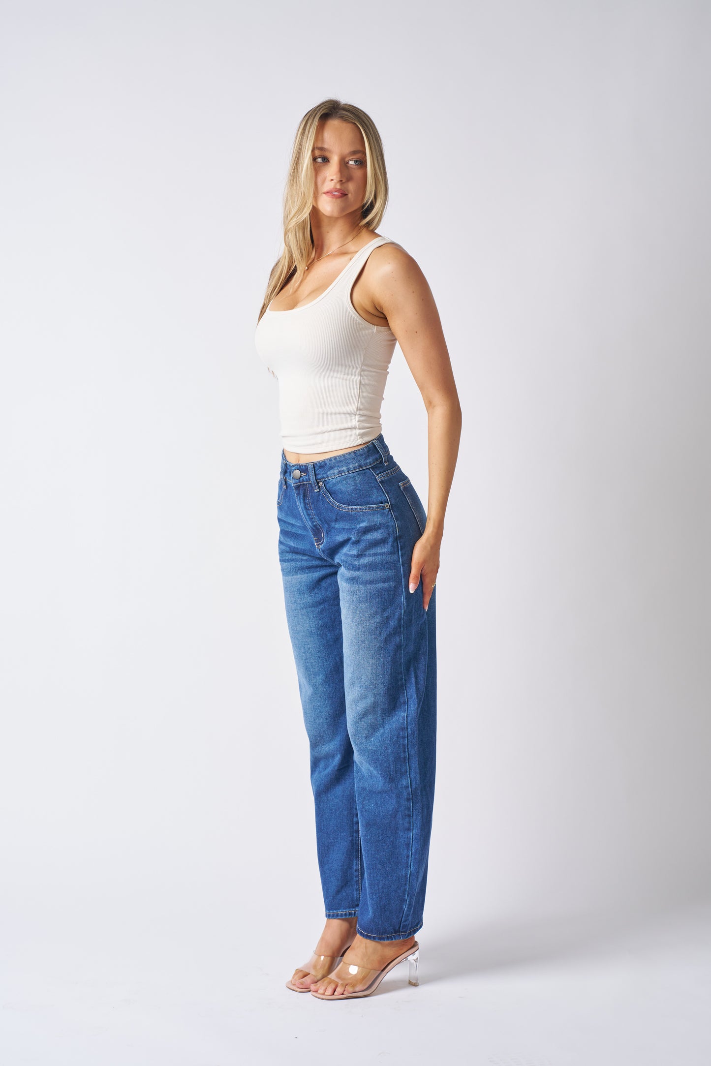 Paxton Barrel Jean - Dark Blue