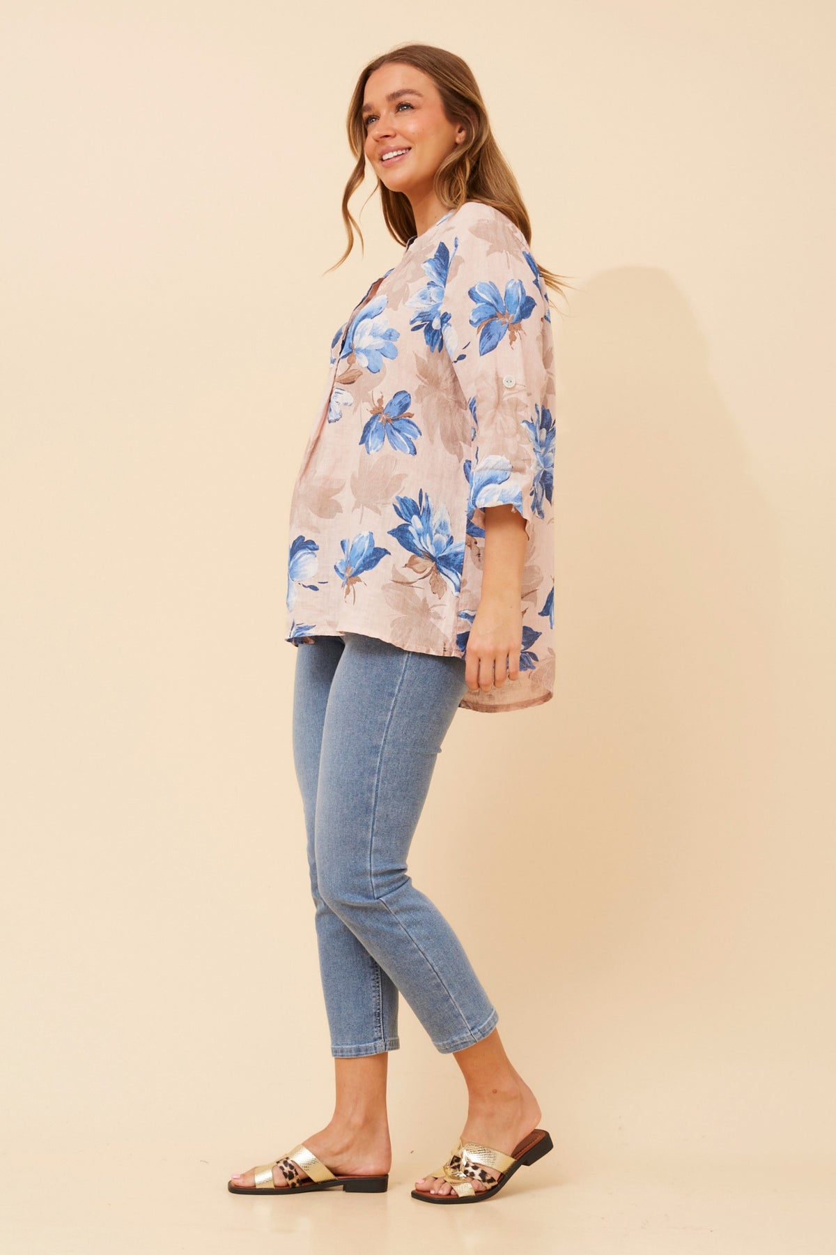 Petra Floral Linen Shirt