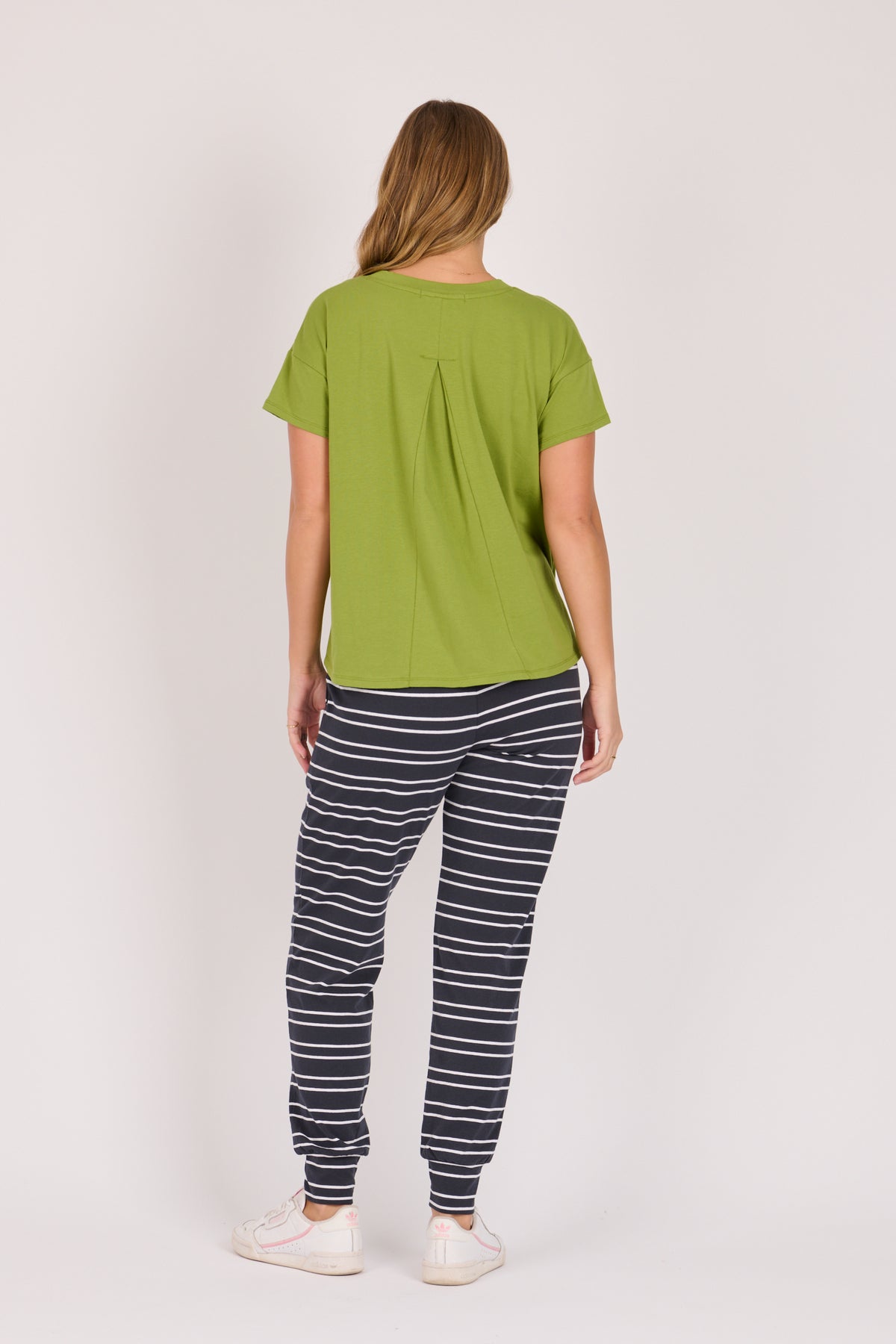 Pleat Back Tee - Green