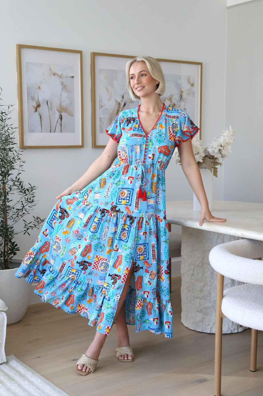 Portugal Boho Maxi Dress