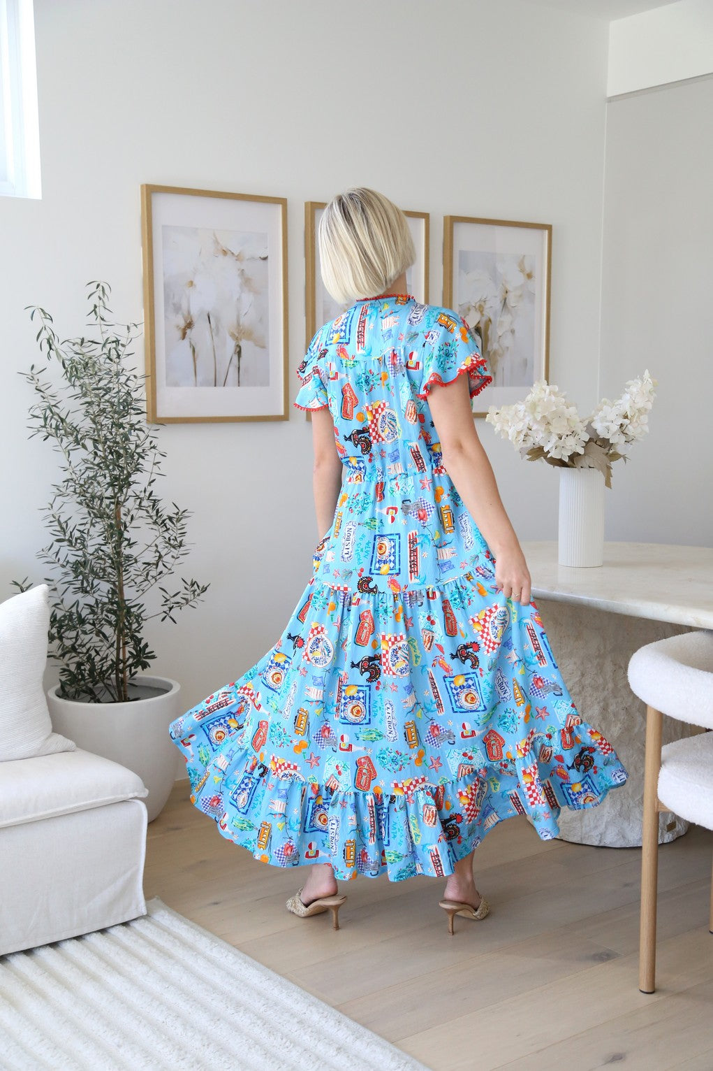 Portugal Boho Maxi Dress