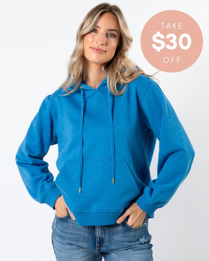 Stella & Gemma Look On The Bright Side Hoodie - Aqua