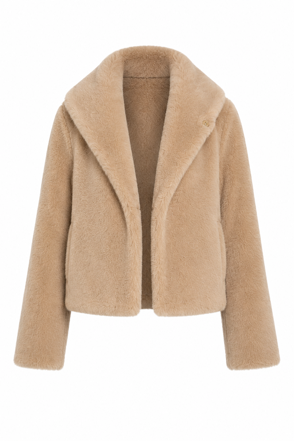 Valencia Faux Fur Jacket - Beige