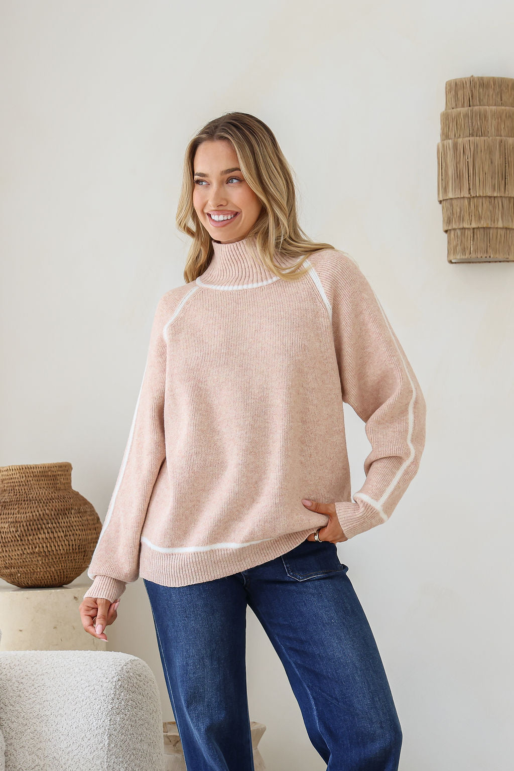 Valerie Knit Jumper - Blush
