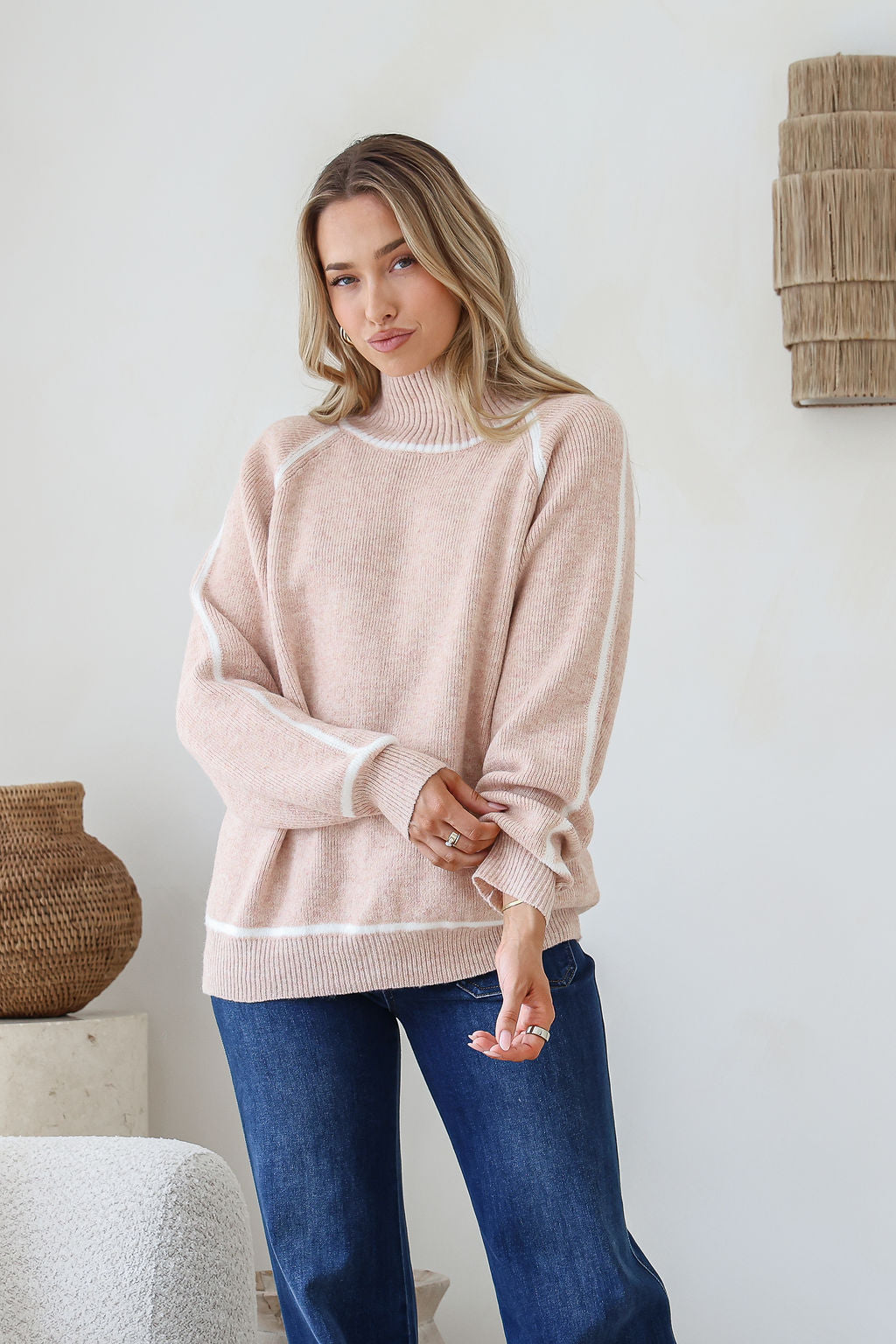 Valerie Knit Jumper - Blush