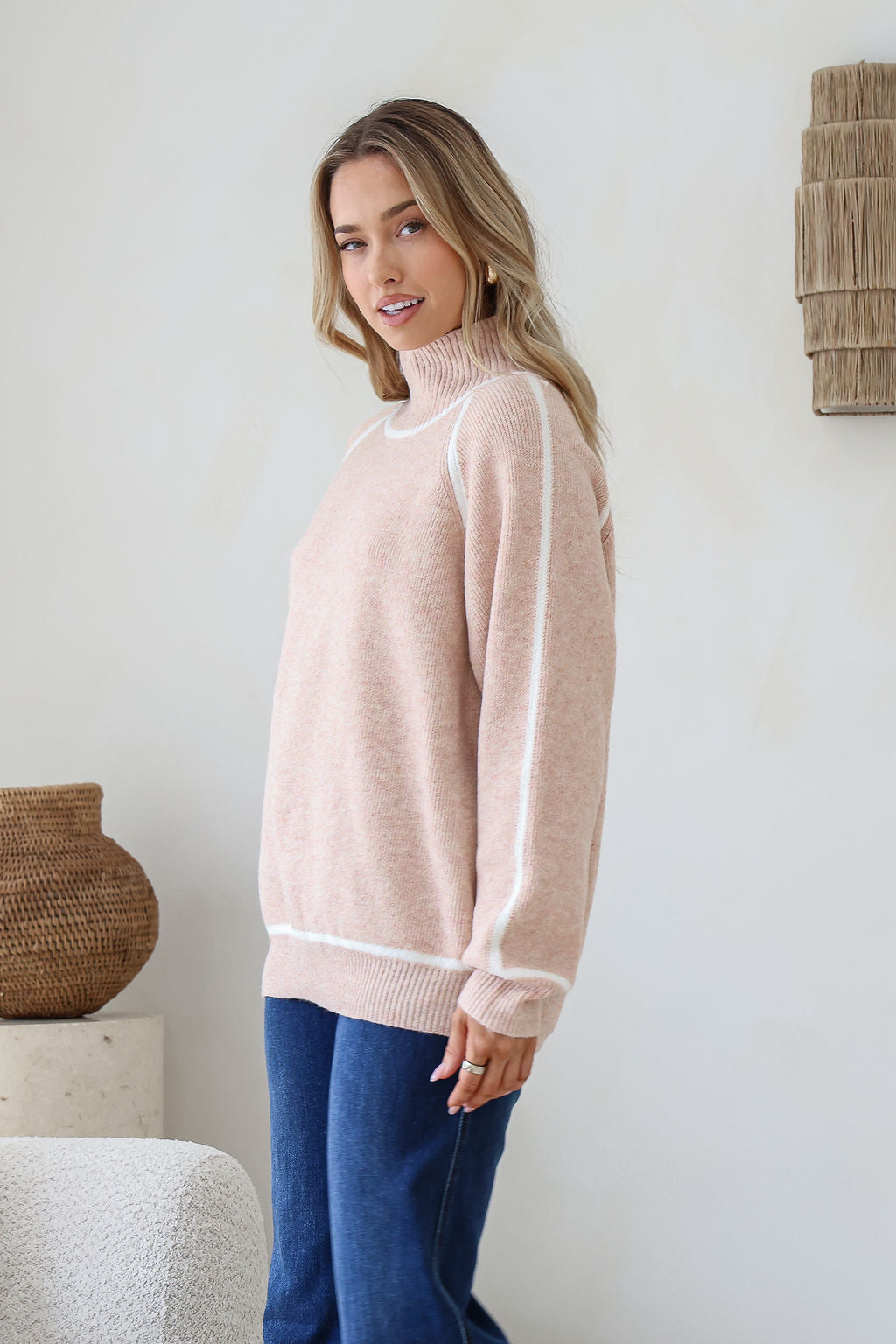 Valerie Knit Jumper - Blush