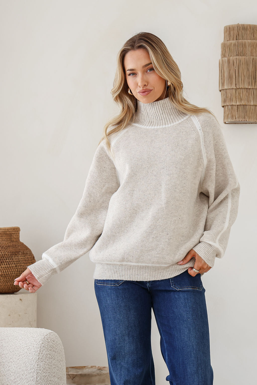 Valerie Knit Jumper - Latte