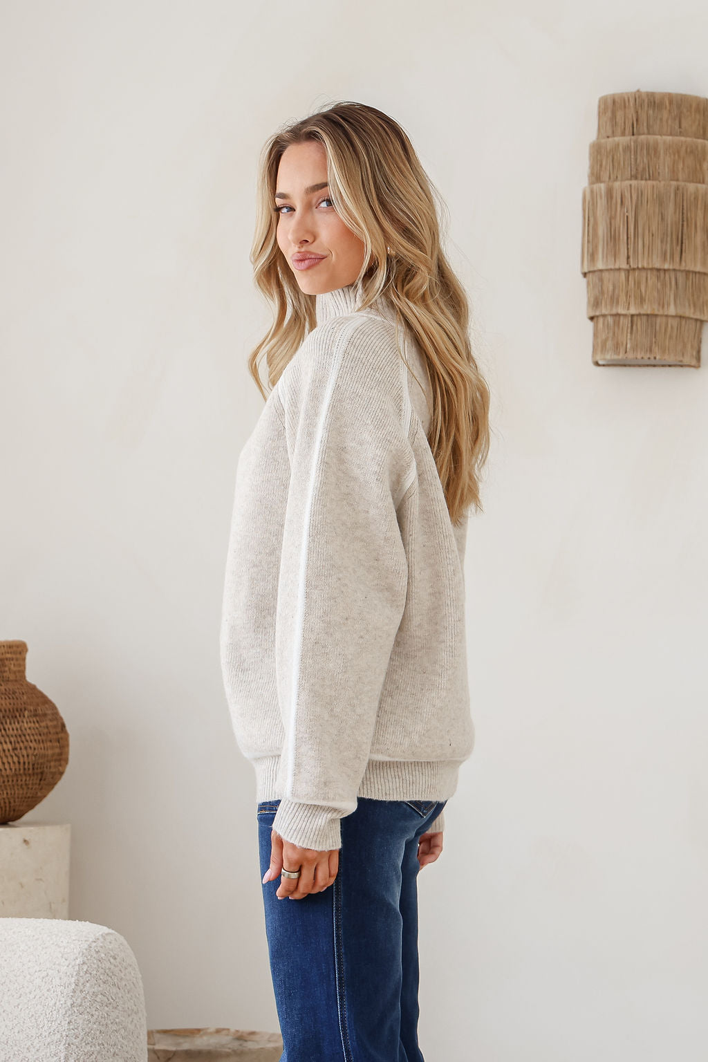 Valerie Knit Jumper - Latte