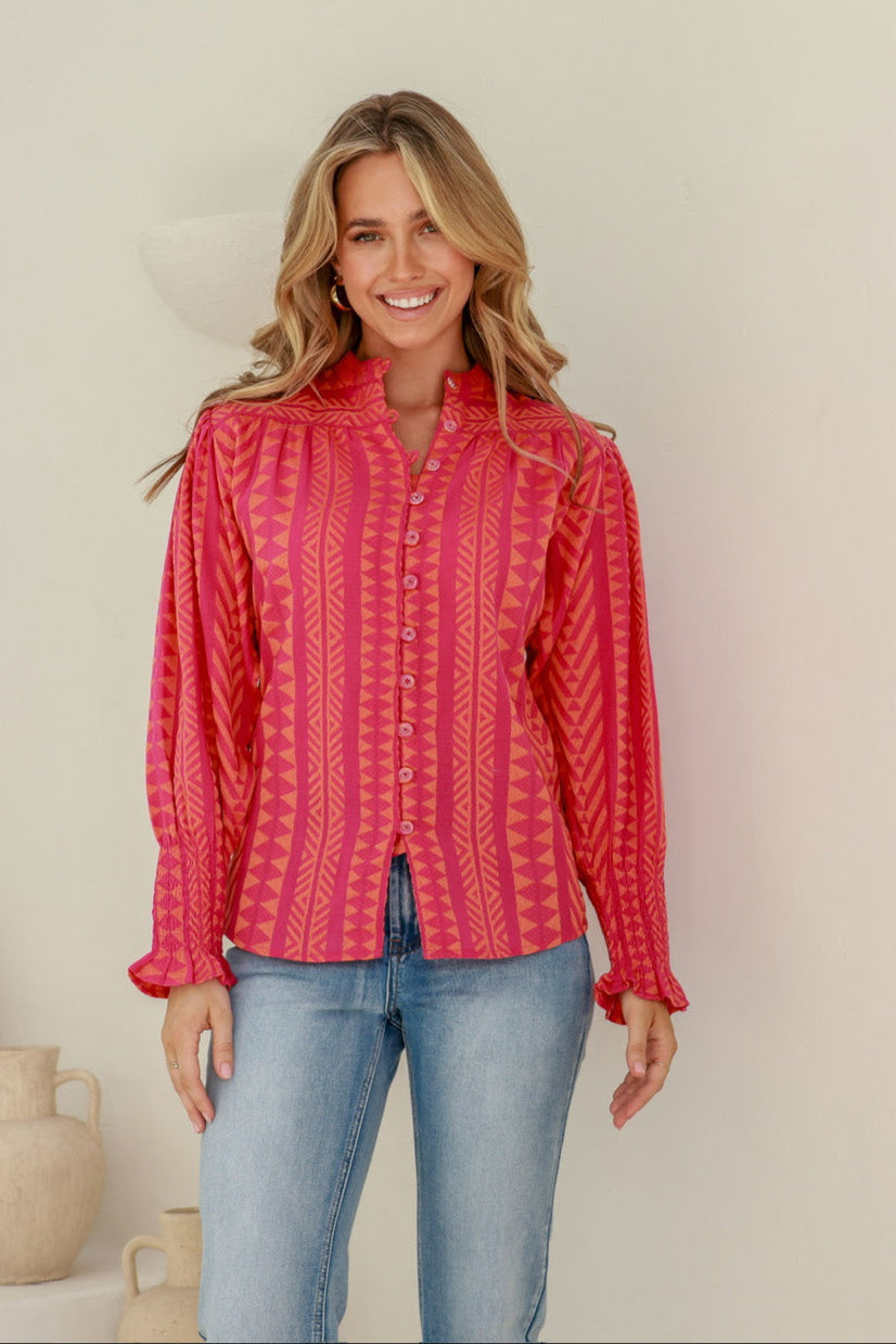 Vera Jacquard Top