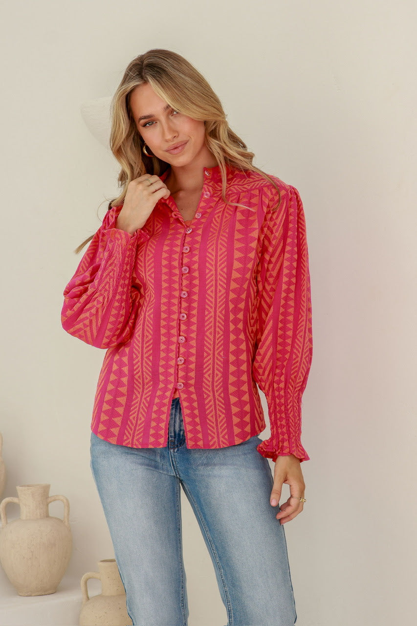 Vera Jacquard Top