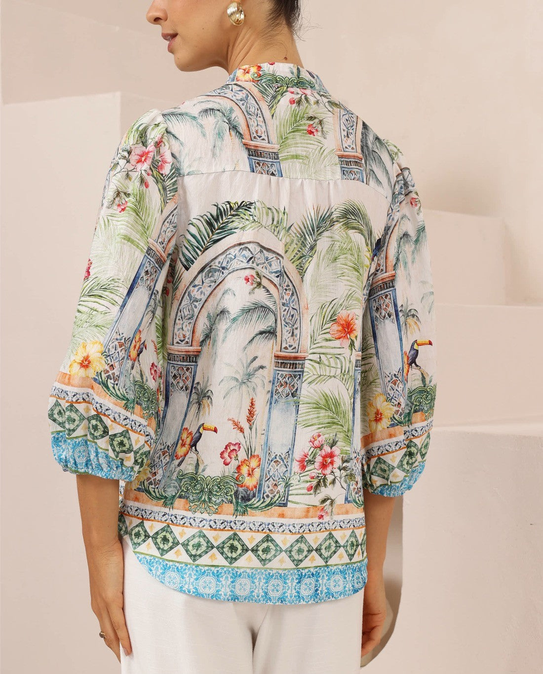 Vivien Top - Tropicana Print