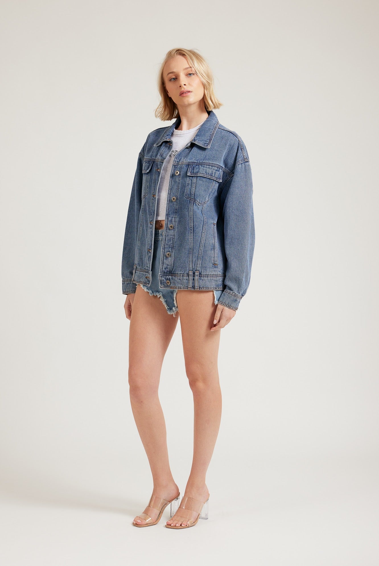 Zoya Denim Jacket - Dark Blue