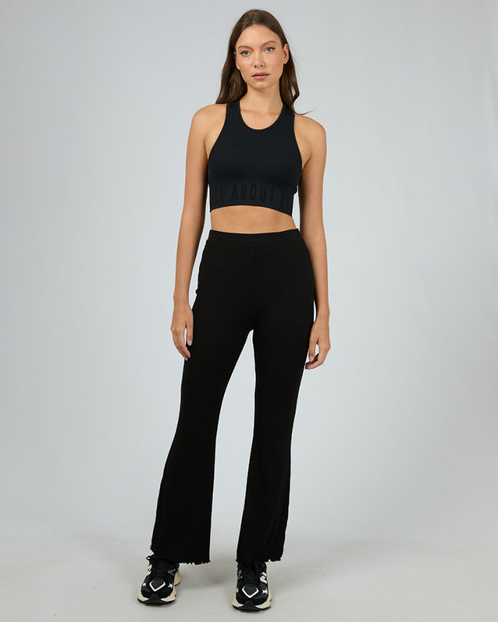 AAE Rib Flare Pant - Black