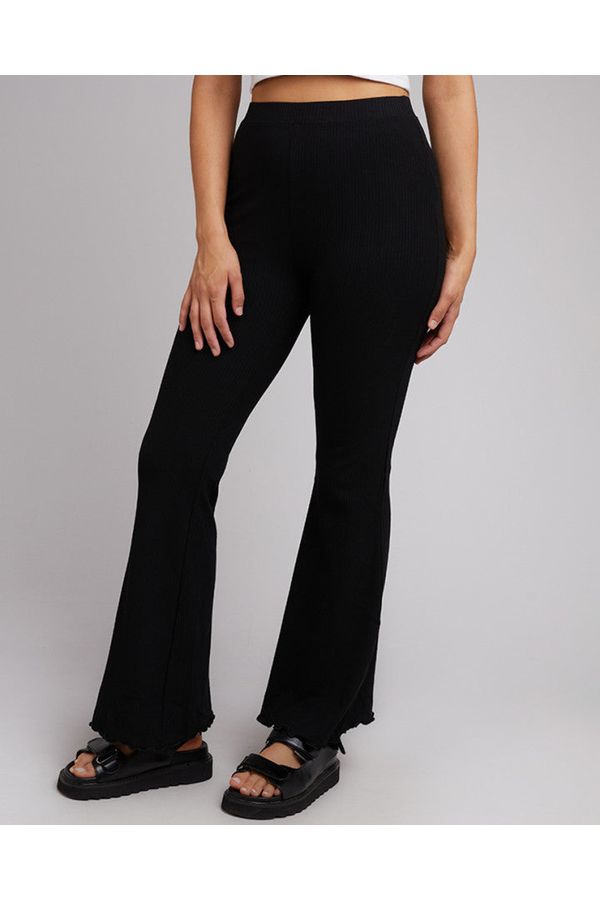 AAE Rib Flare Pant - Black