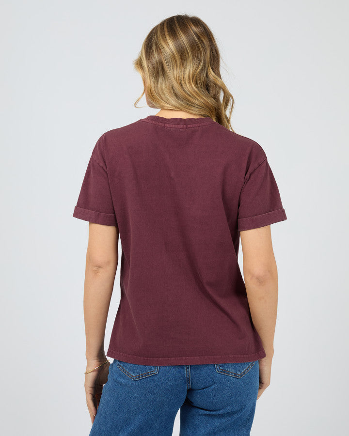 AAE.Washed Tee - Wine