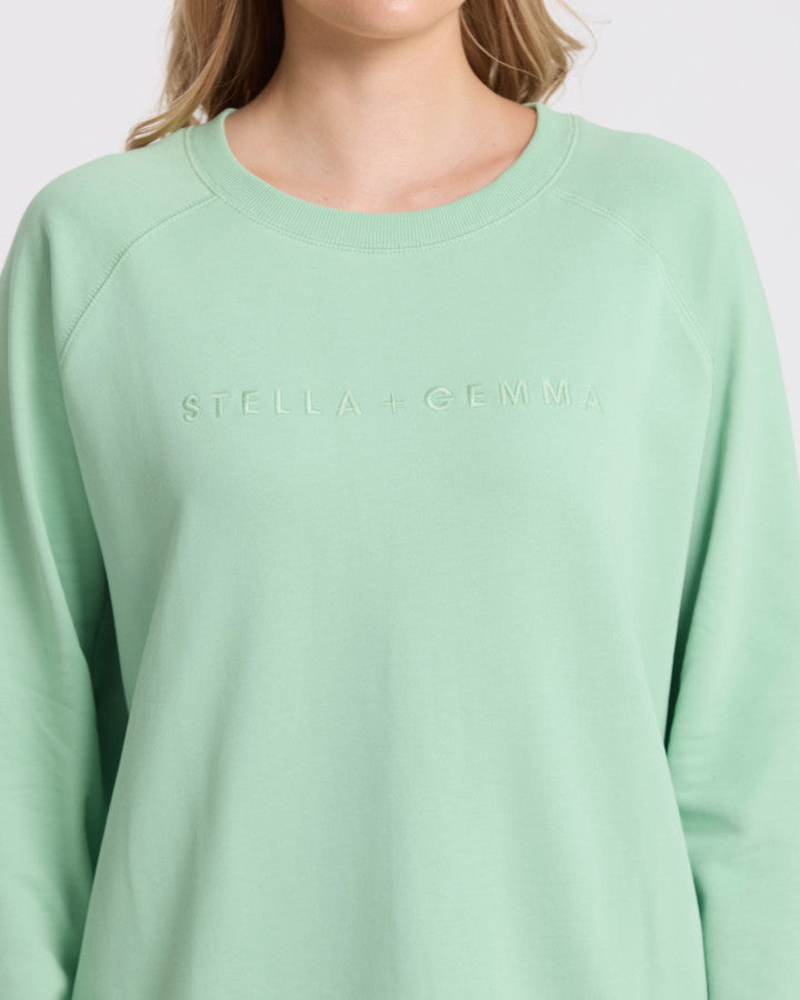 Classic Embroidered Sweat - Green