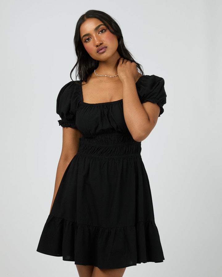 Essential SS Mini Dress - Black
