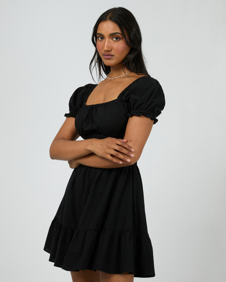 Essential SS Mini Dress - Black