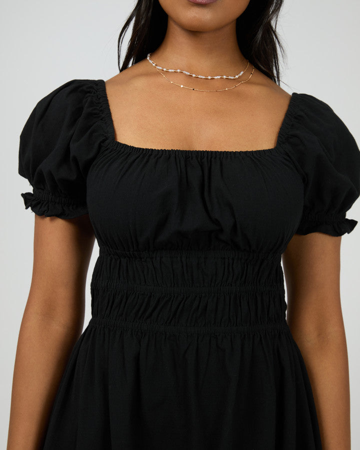 Essential SS Mini Dress - Black