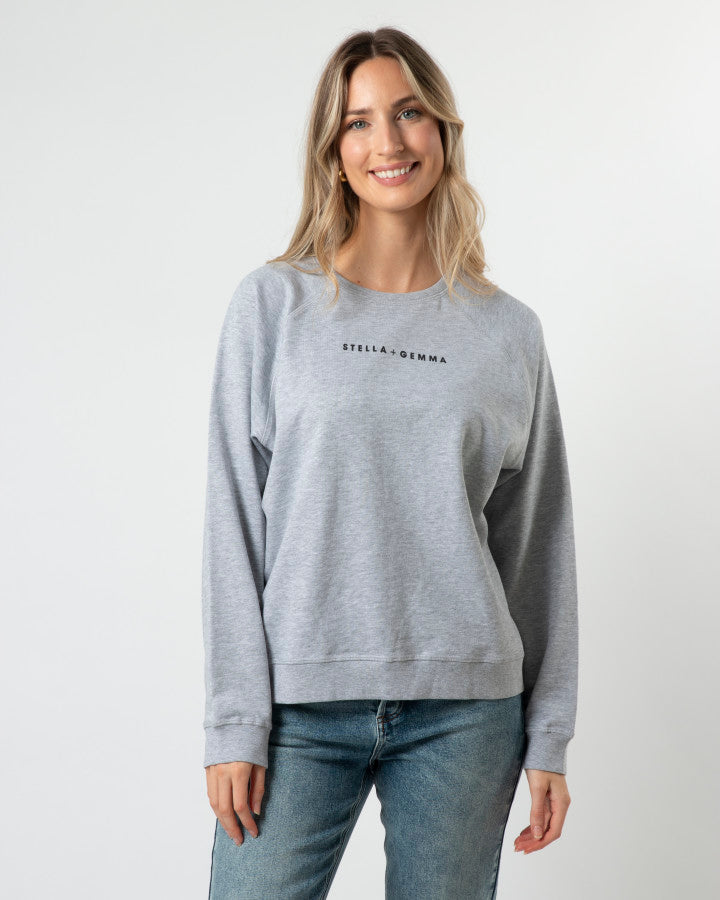 Stella & Gemma Logo Sweater - Grey
