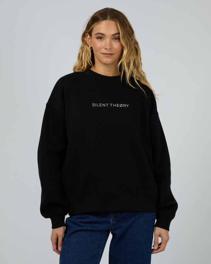 Logo Crew Sweater - Black