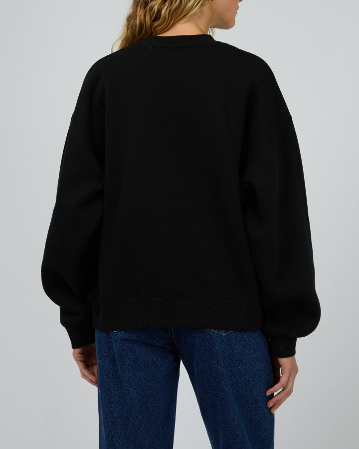Logo Crew Sweater - Black