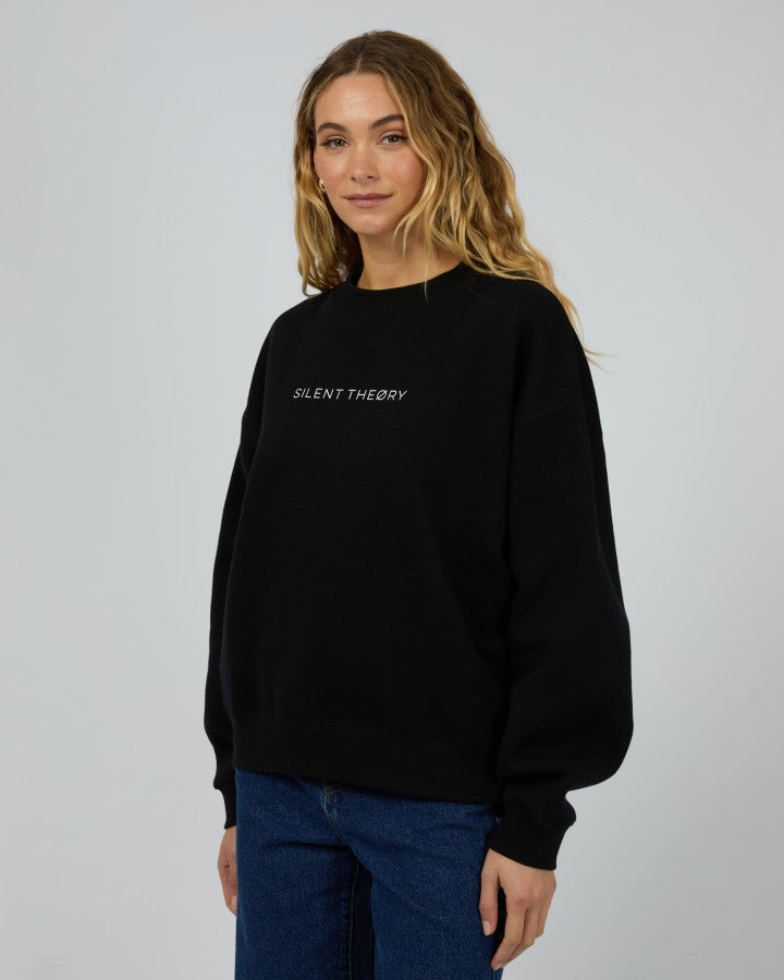 Logo Crew Sweater - Black