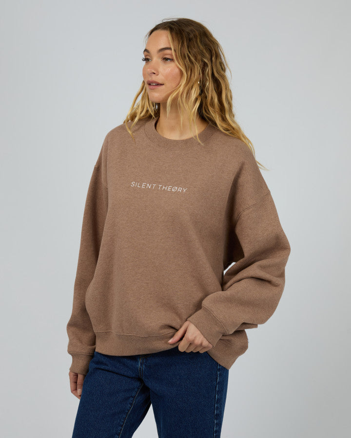 Logo Crew Sweater - Brown
