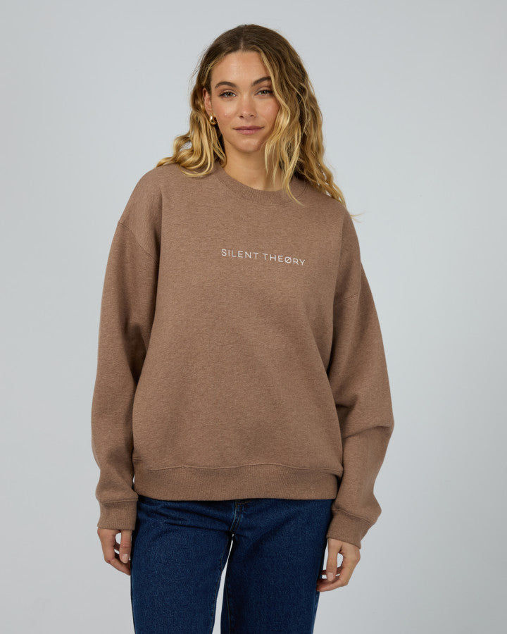 Logo Crew Sweater - Brown